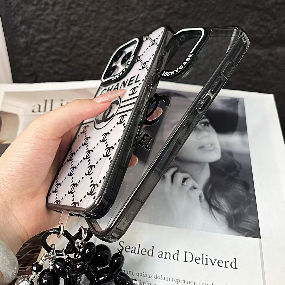 Chanel iPhone Case with Beaded Handgrip