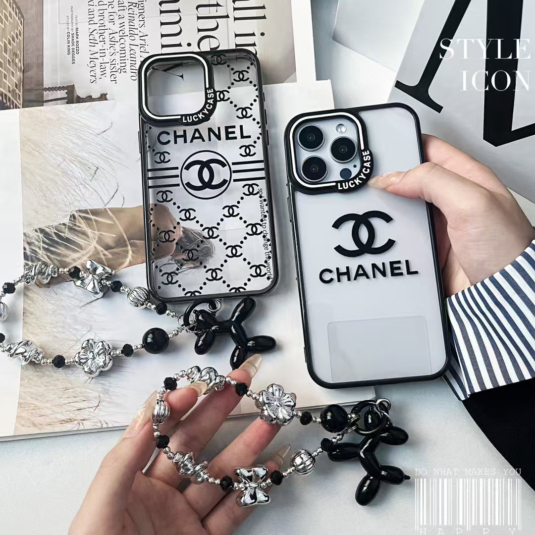 Chanel iPhone Case with Beaded Handgrip