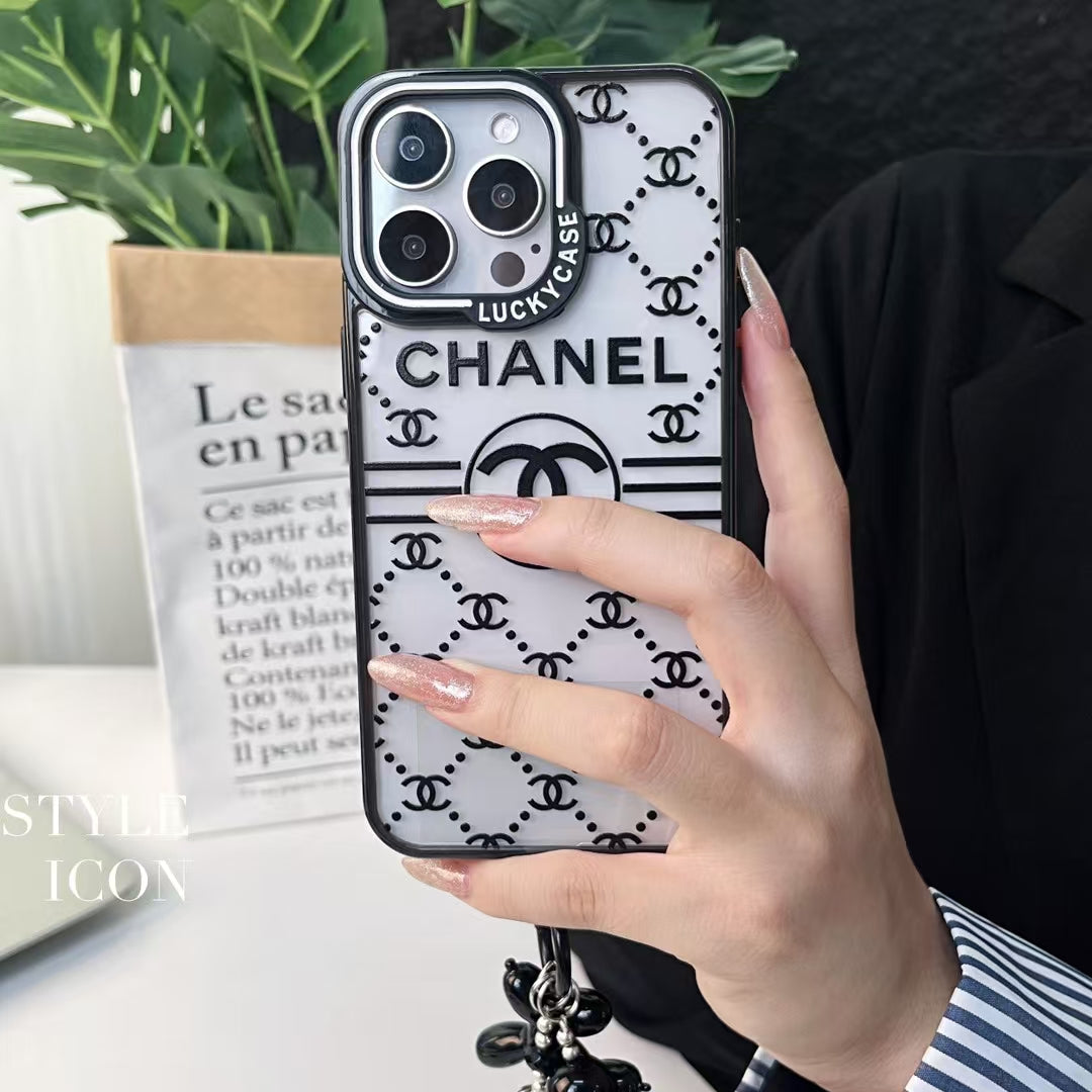 Chanel iPhone Case with Beaded Handgrip