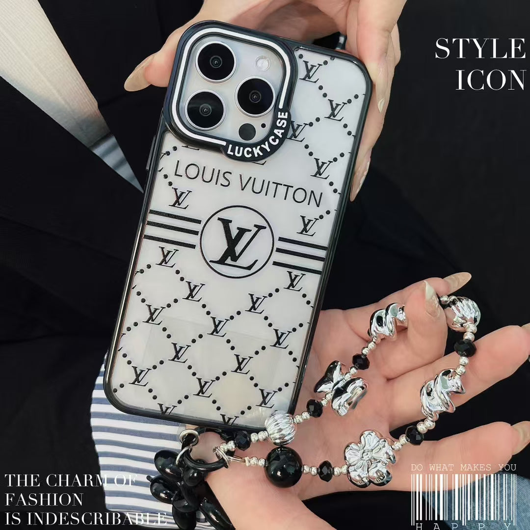 Louis Vuitton iPhone Case with Beaded Handgrip
