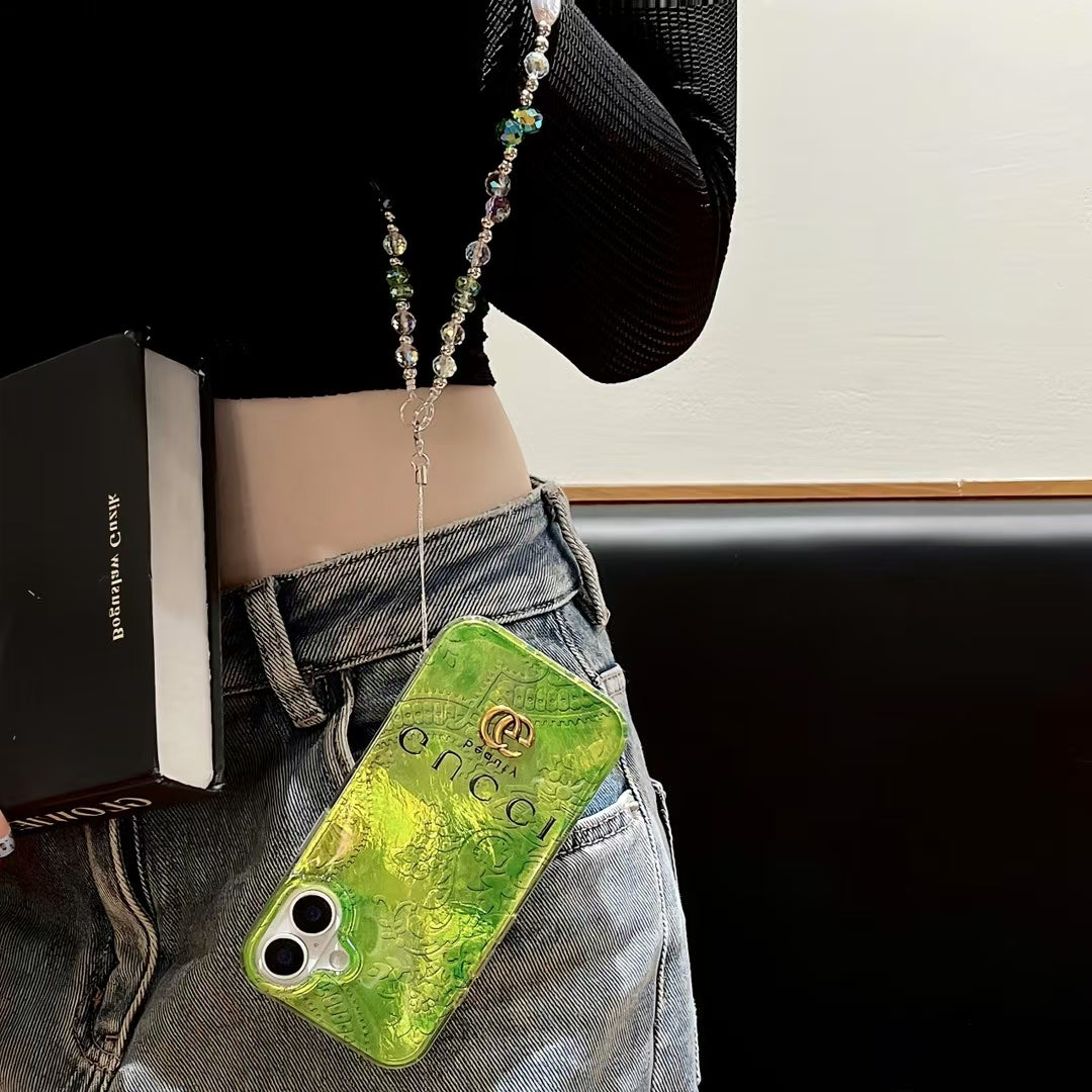 Gucci with Beaded Handgrip iPhone Cases