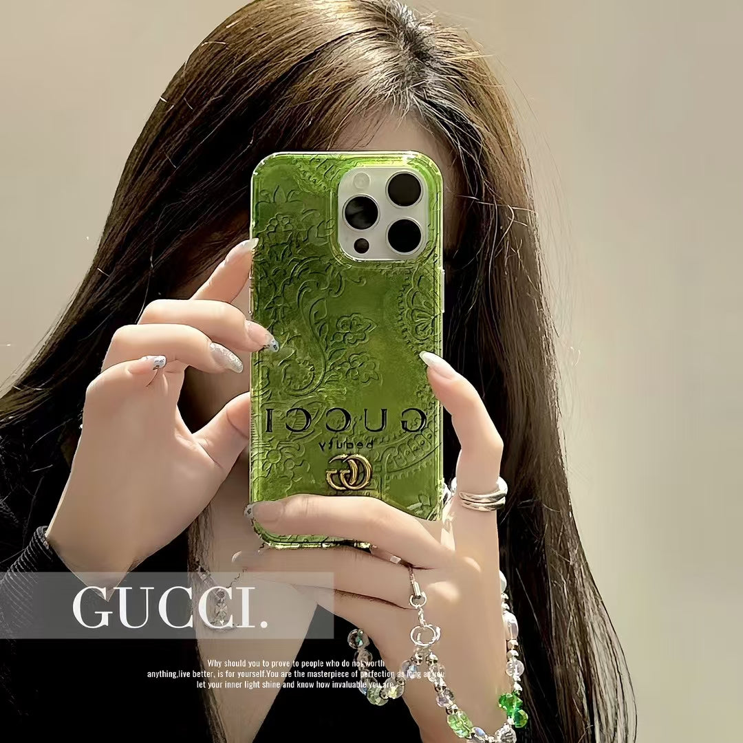 Gucci with Beaded Handgrip iPhone Cases