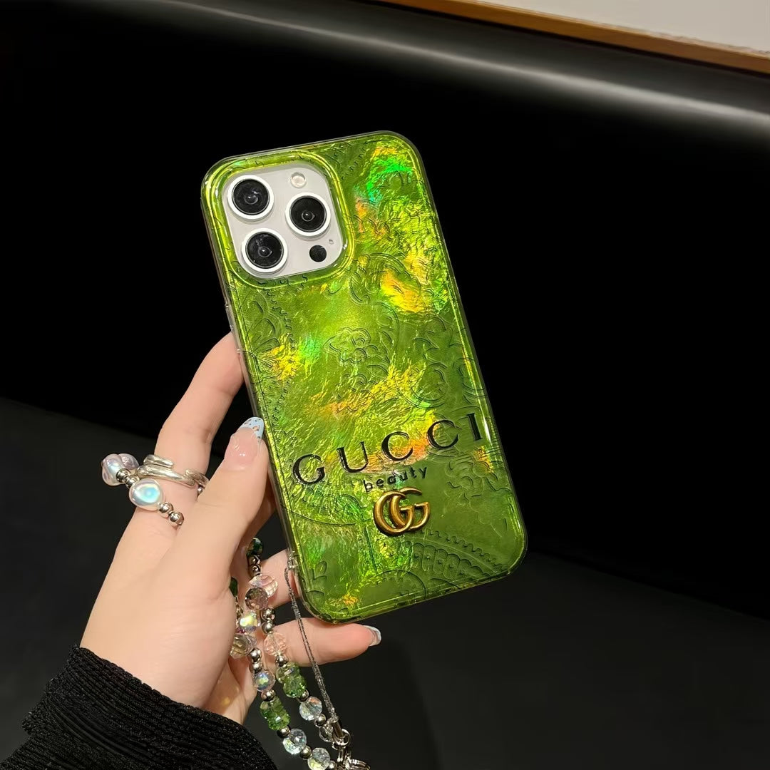 Gucci with Beaded Handgrip iPhone Cases