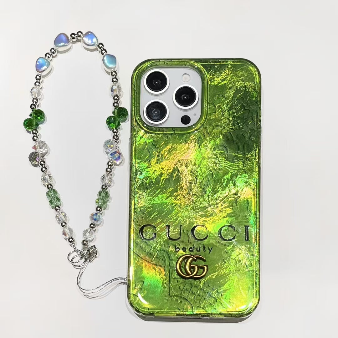 Gucci with Beaded Handgrip iPhone Cases