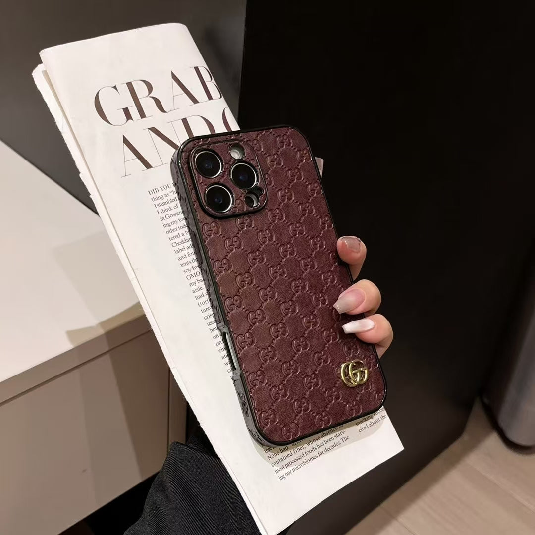 Durable Gucci iPhone Cases Solid Color