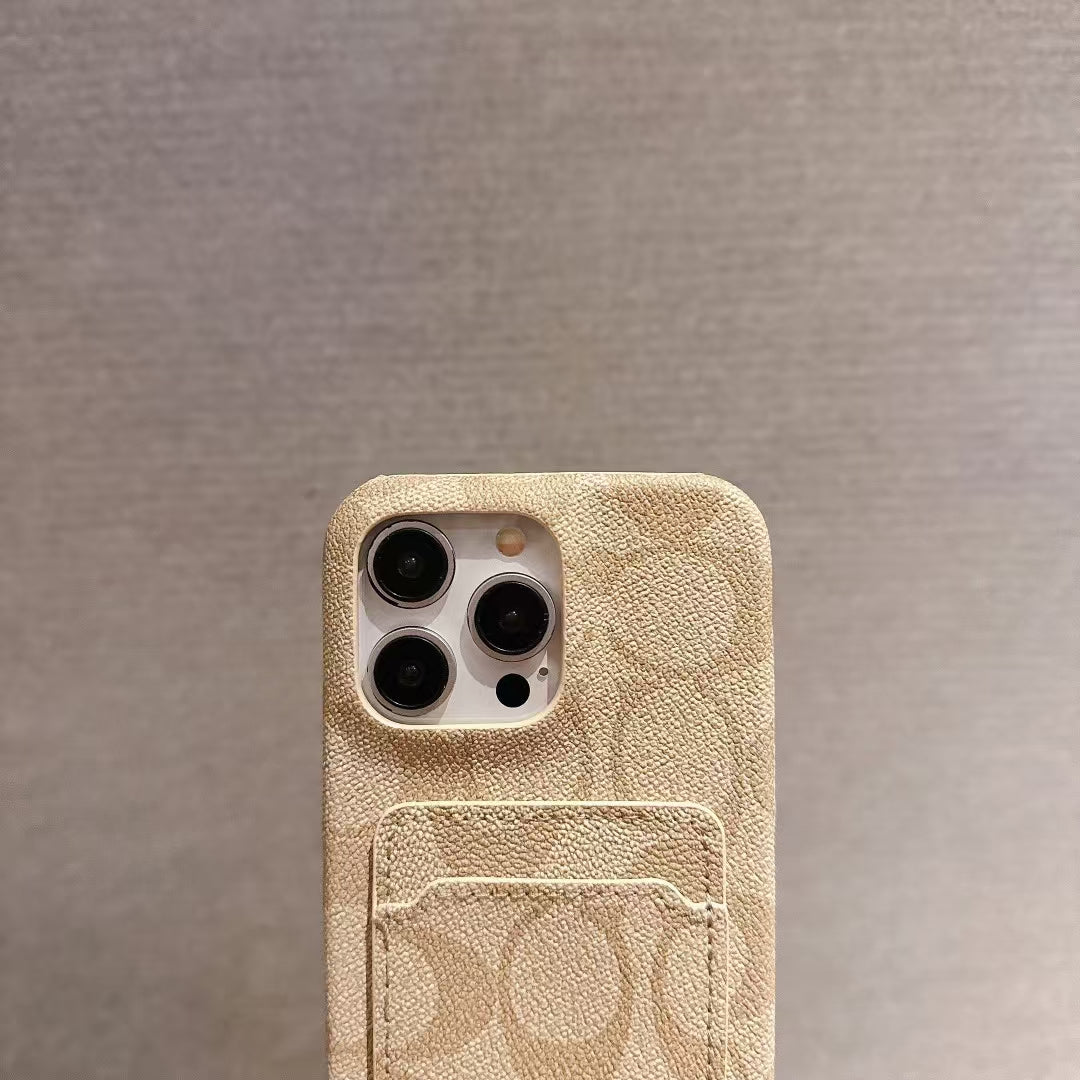 Coach iPhone Case with Card Holder Durable and Quality