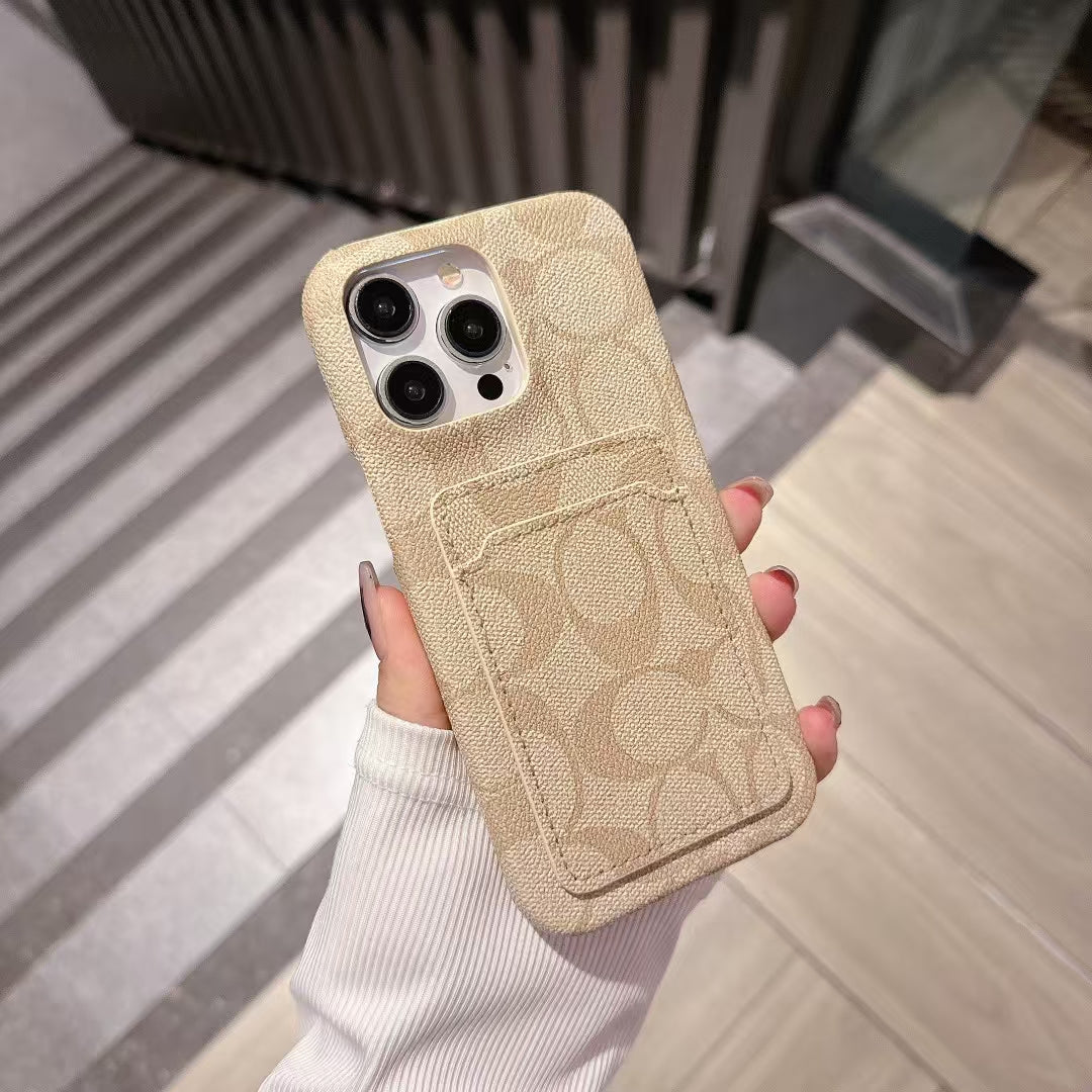 Coach iPhone Case with Card Holder Durable and Quality