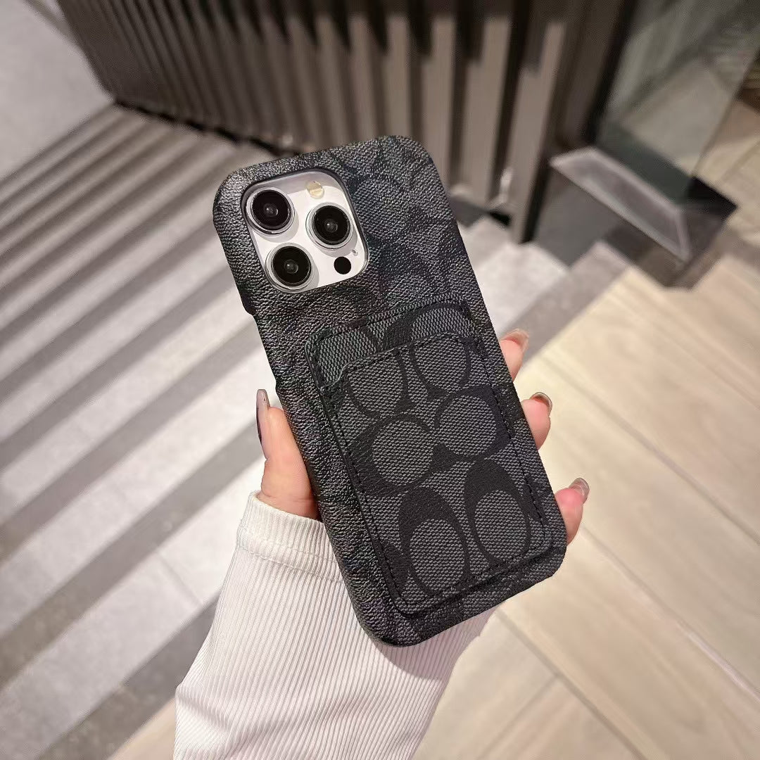 Coach iPhone Case with Card Holder Durable and Quality