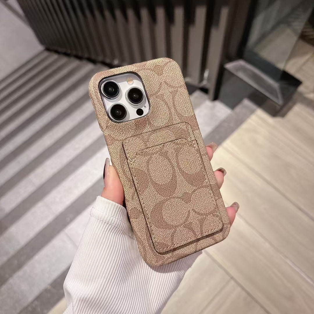 Coach iPhone Case with Card Holder Durable and Quality