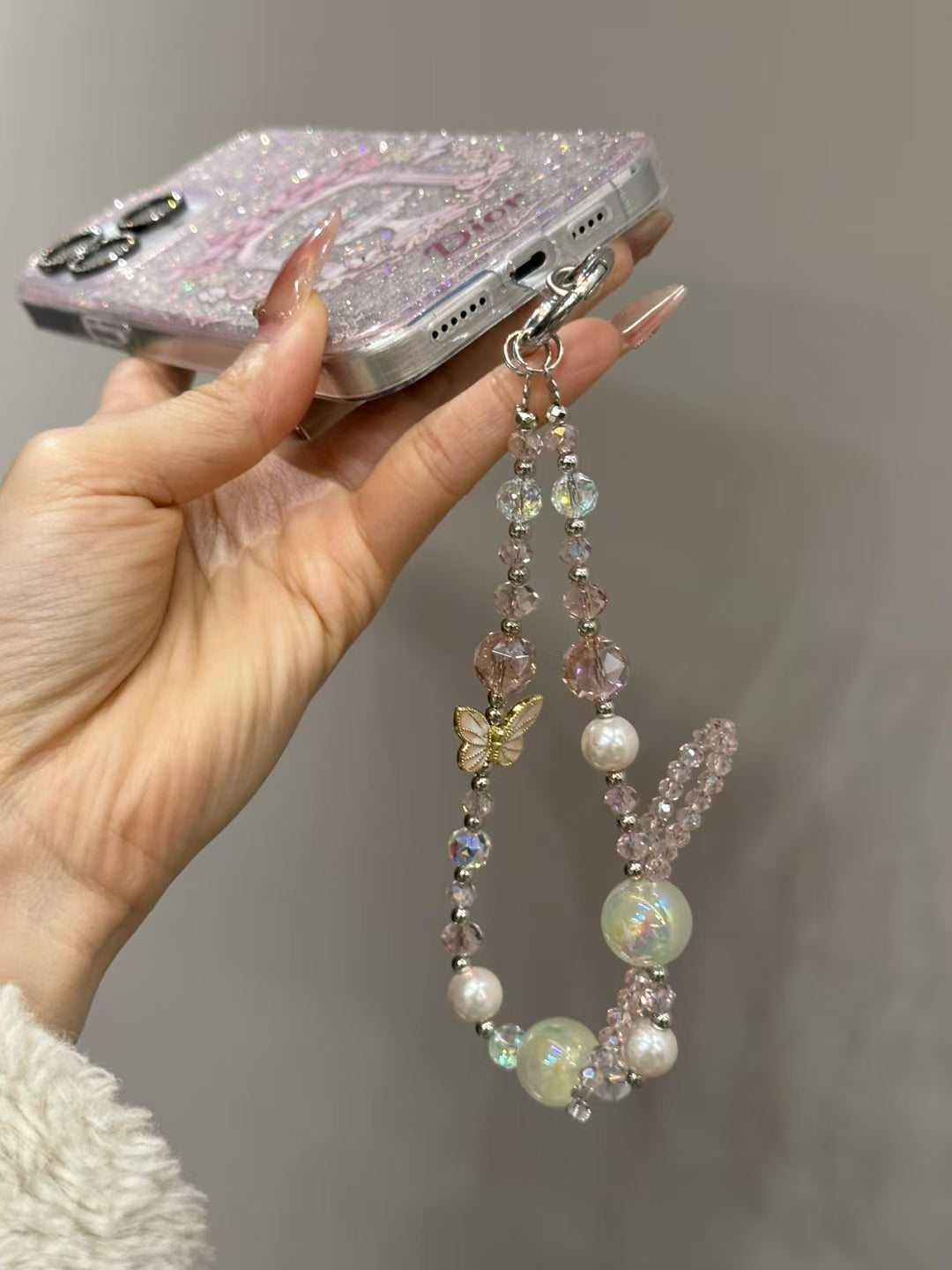 Fashionable Glittery Christian Dior Phone Cases