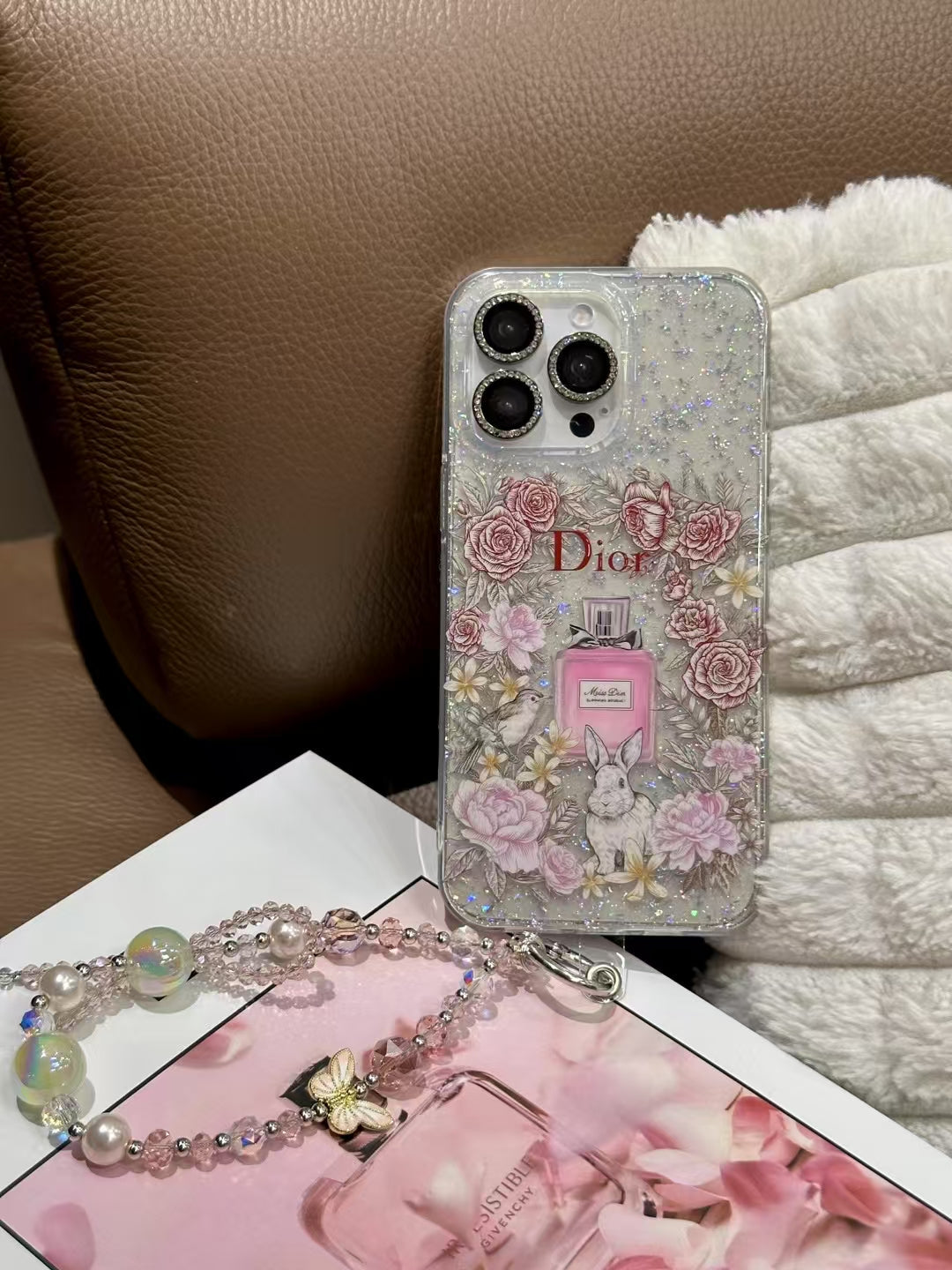 Fashionable Christian Dior Phone Cases Glittery