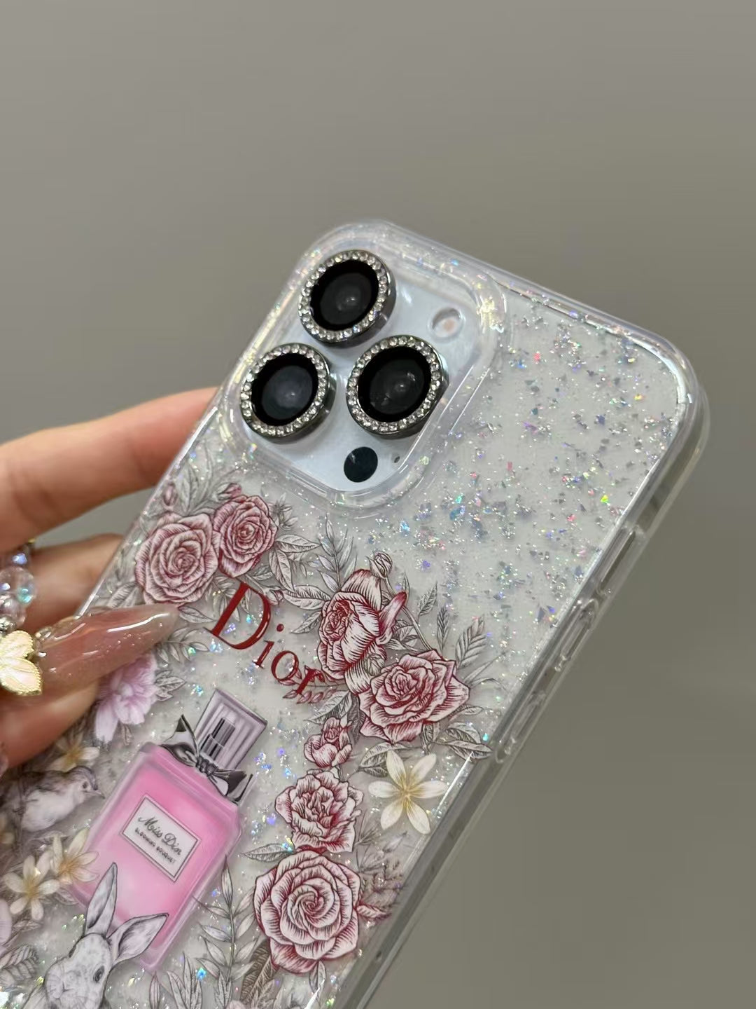 Fashionable Christian Dior Phone Cases Glittery