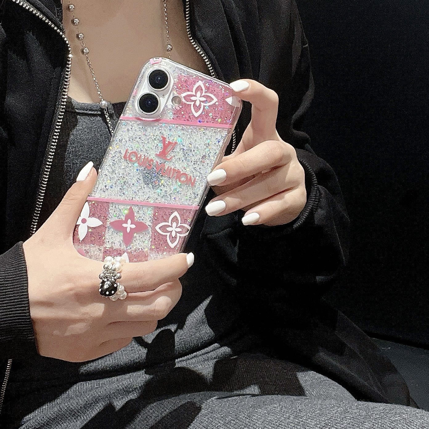 Louis Vuitton iPhone Cases with Hand Grip Durable