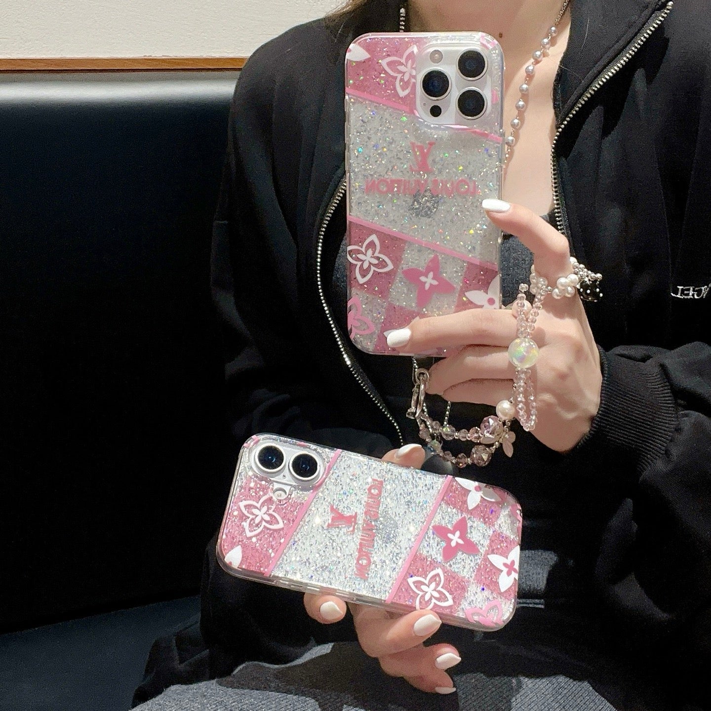 Louis Vuitton iPhone Cases with Hand Grip Durable