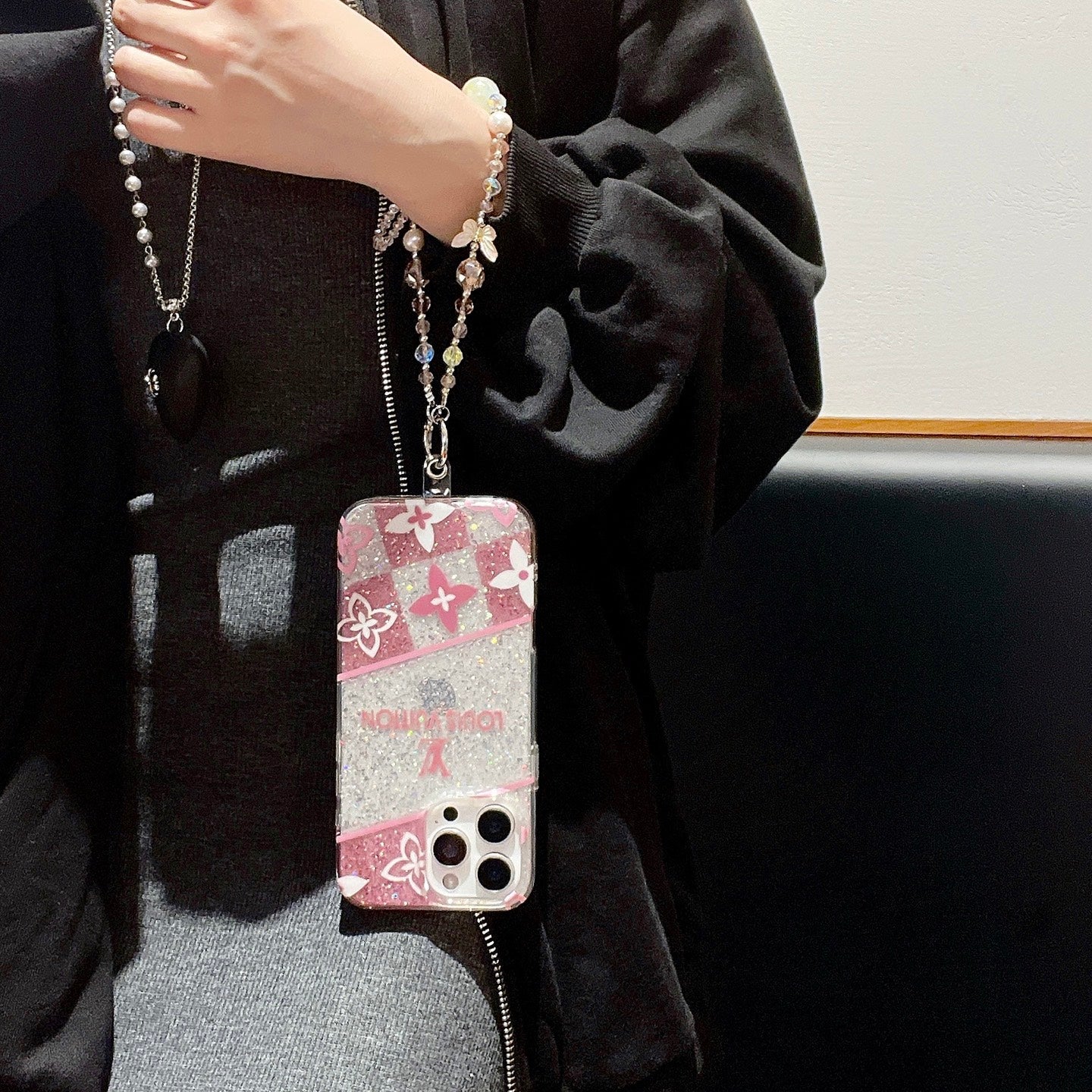 Louis Vuitton iPhone Cases with Hand Grip Durable