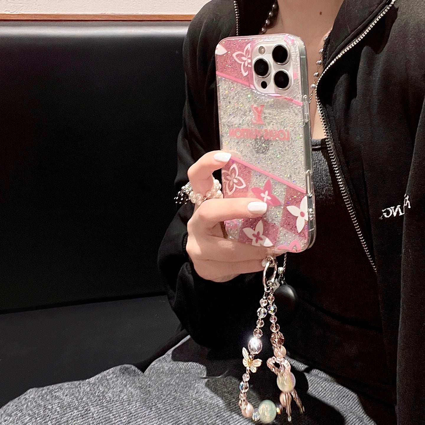 Louis Vuitton iPhone Cases with Hand Grip Durable