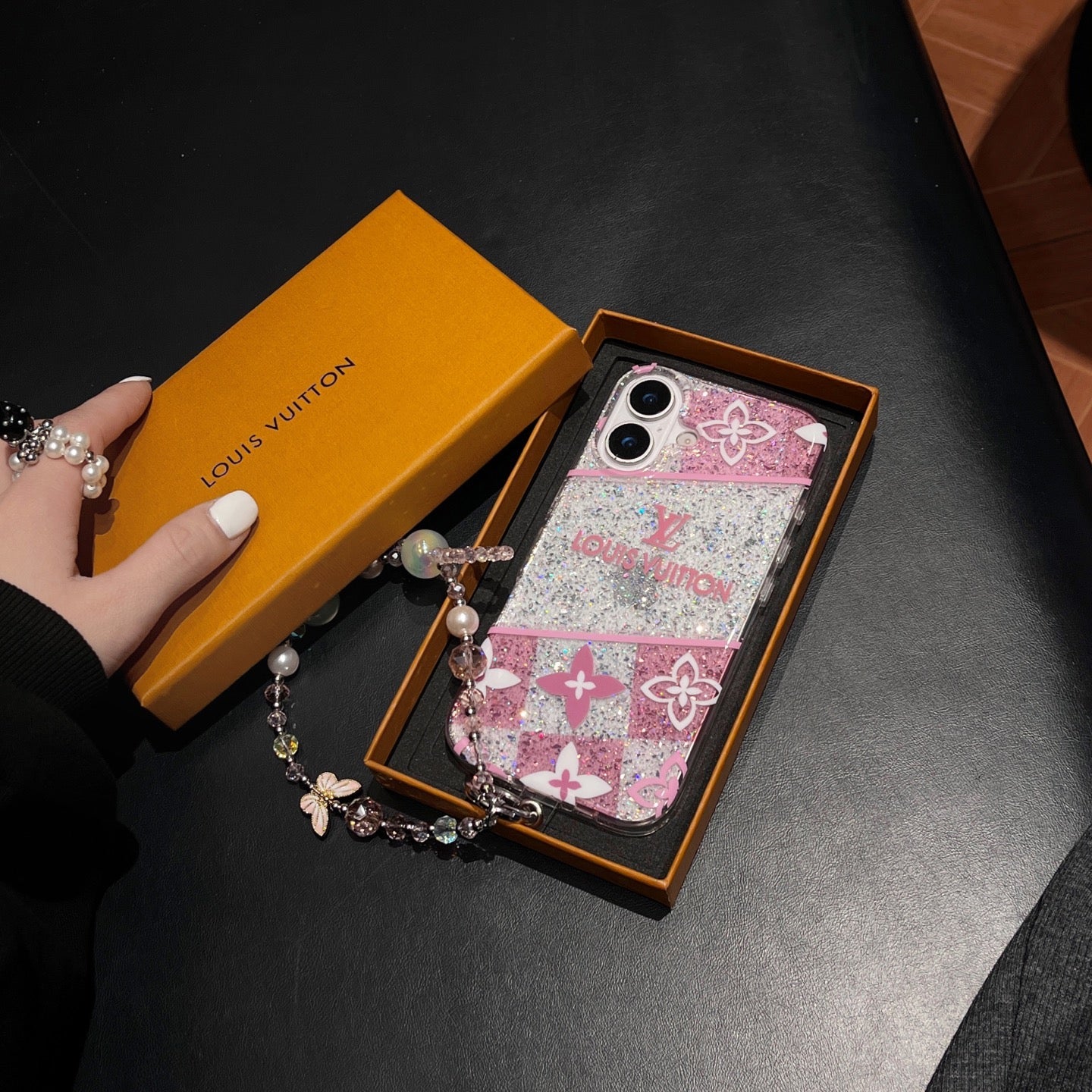 Louis Vuitton iPhone Cases with Hand Grip Durable