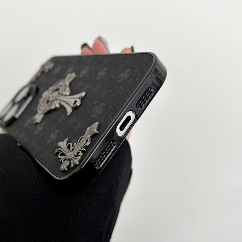 Chrome Hearts Black iPhone Cases