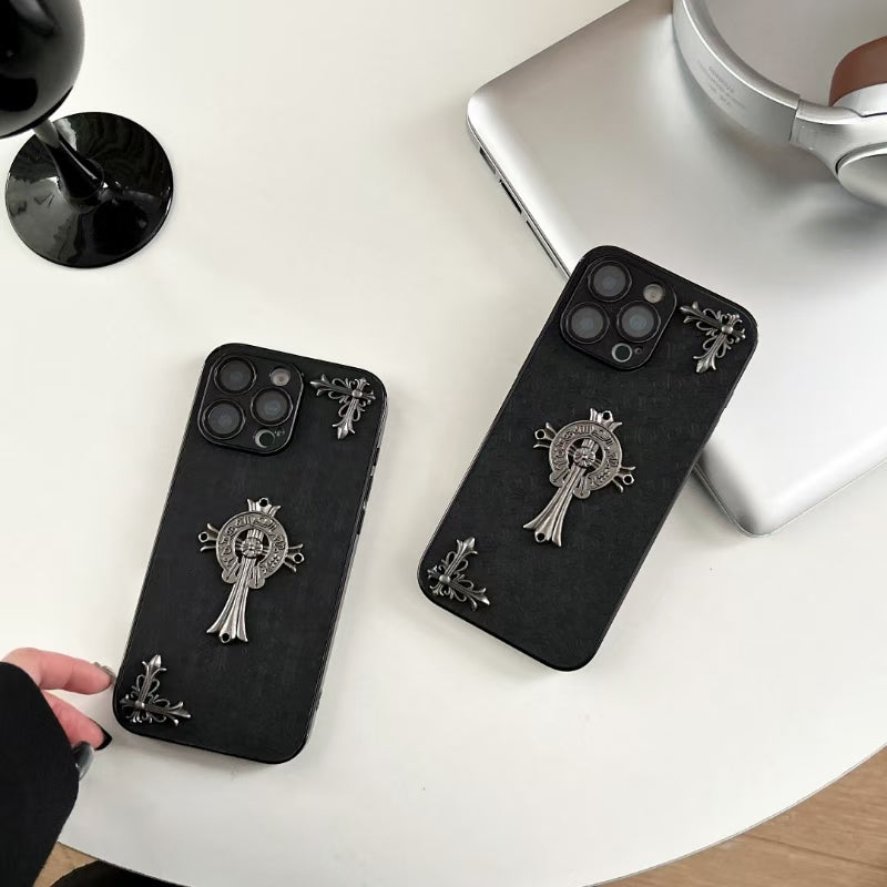 Chrome Hearts Black iPhone Cases