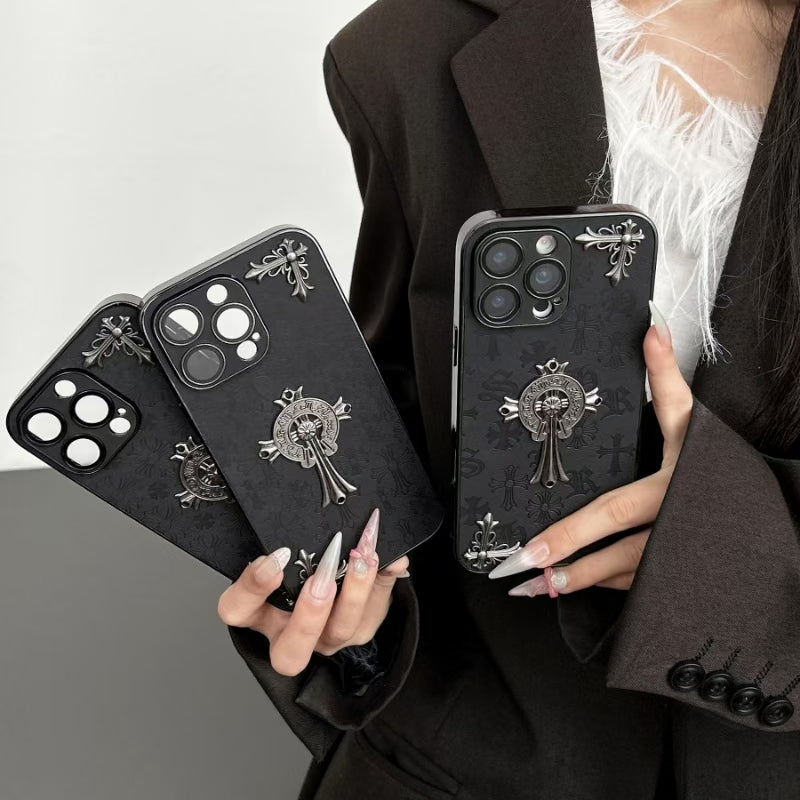Chrome Hearts Black iPhone Cases