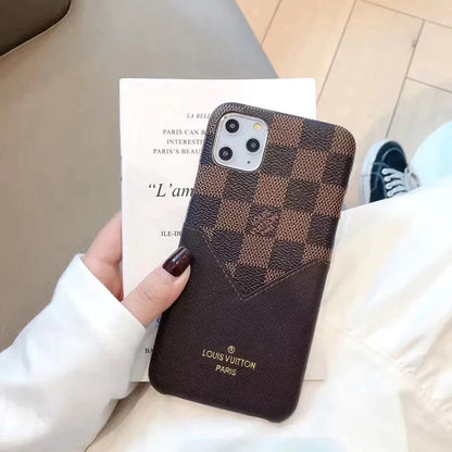 LV iPhone Card Wallet Cases