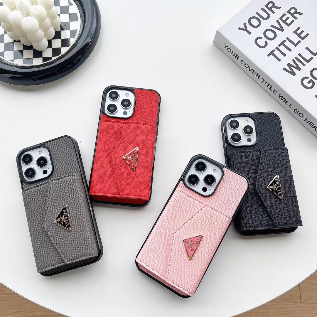 Luxury Prada Phone Cases with Card Holder