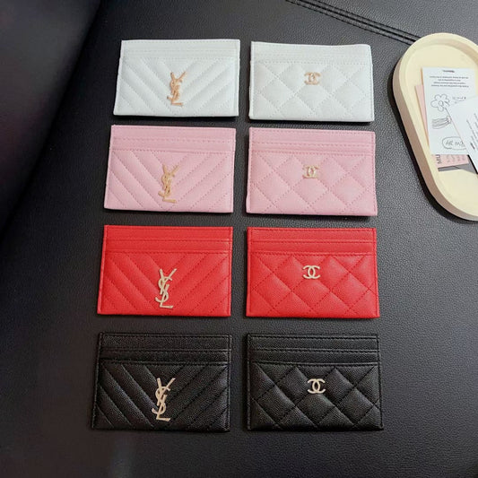 Fashionable YSL / Chanel Wallet Card Cases Durable