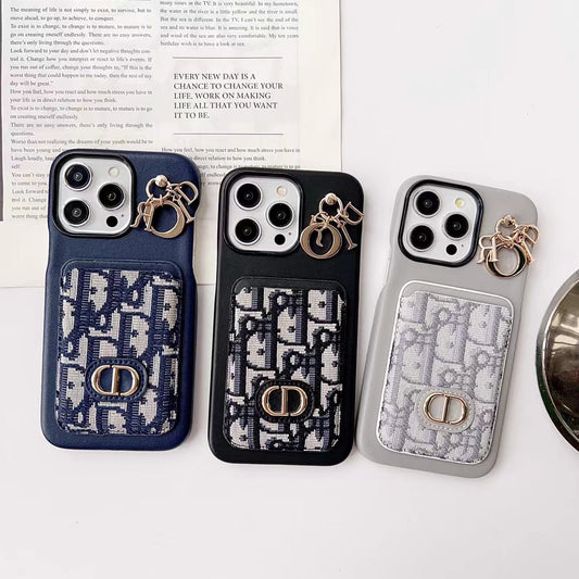 Phone Case for Dior with Card Holder