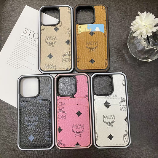 Luxury MCM iPhone Cases with Card Holder
