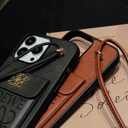 Loewe Phone Case with Hand Grip and Wallet Card Holder