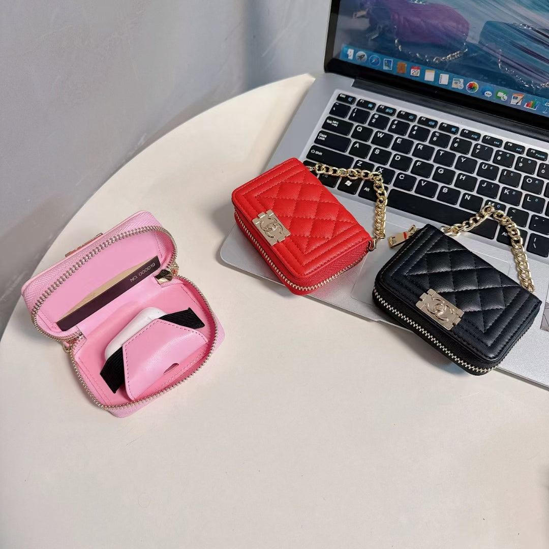 Luxury Chanel Handbag / Airpod Case Durable