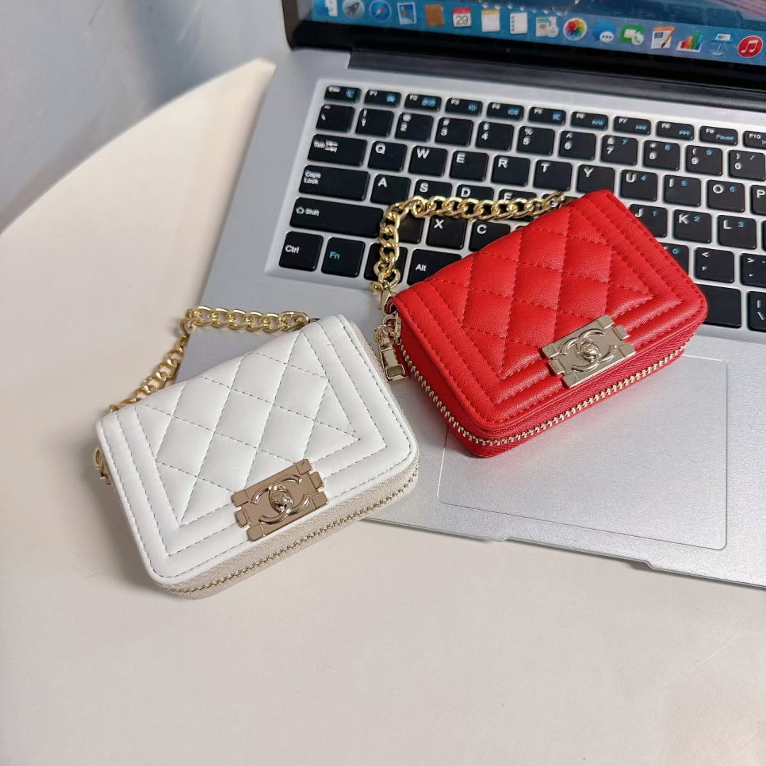 Luxury Chanel Handbag / Airpod Case Durable