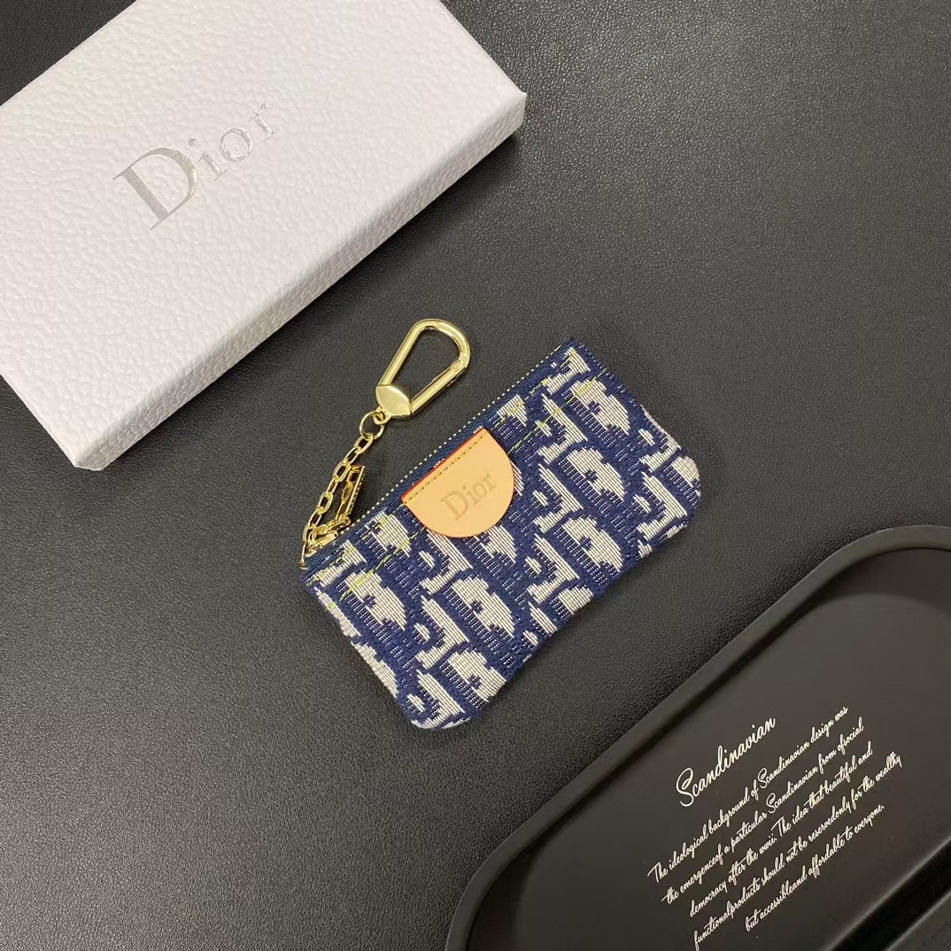Christian Dior Wallet Card Cases Durable