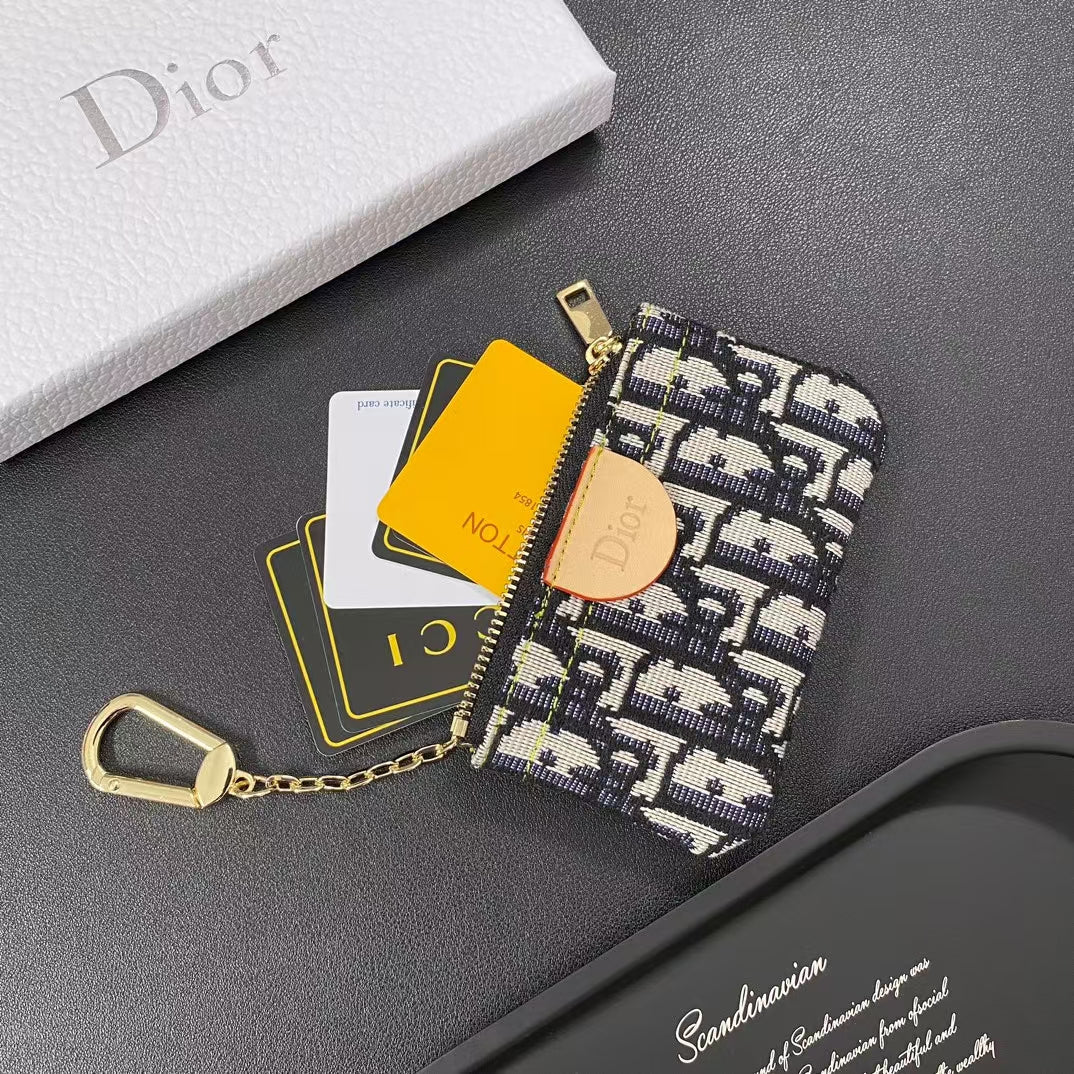 Christian Dior Wallet Card Cases Durable
