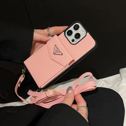 Prada iPhone Case with Card Holder Elegant