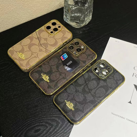 Coach iPhone Case with Card Holder Stylish