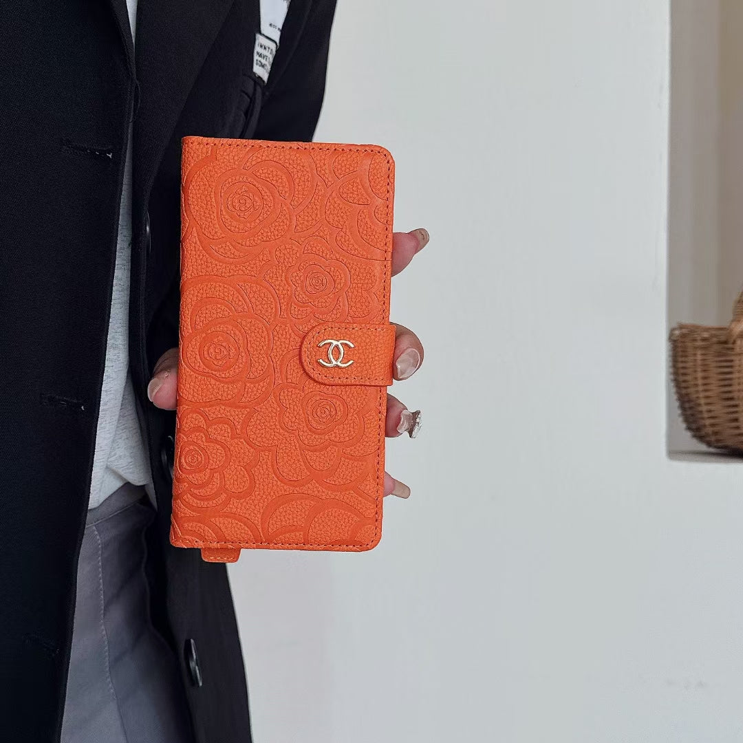 Chanel iPhone Case Full Cover with Card Holder