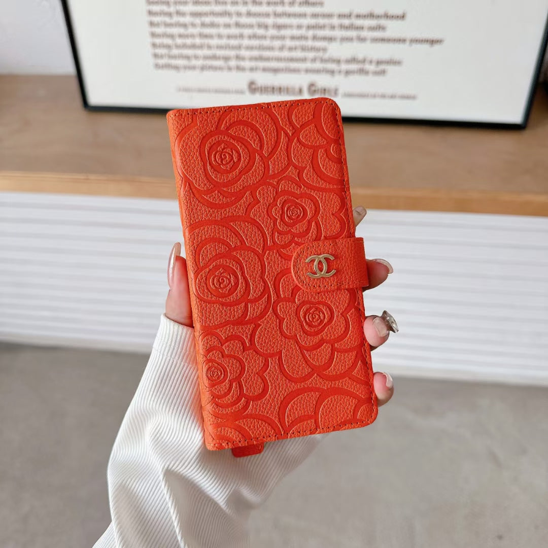 Chanel iPhone Case Full Cover with Card Holder