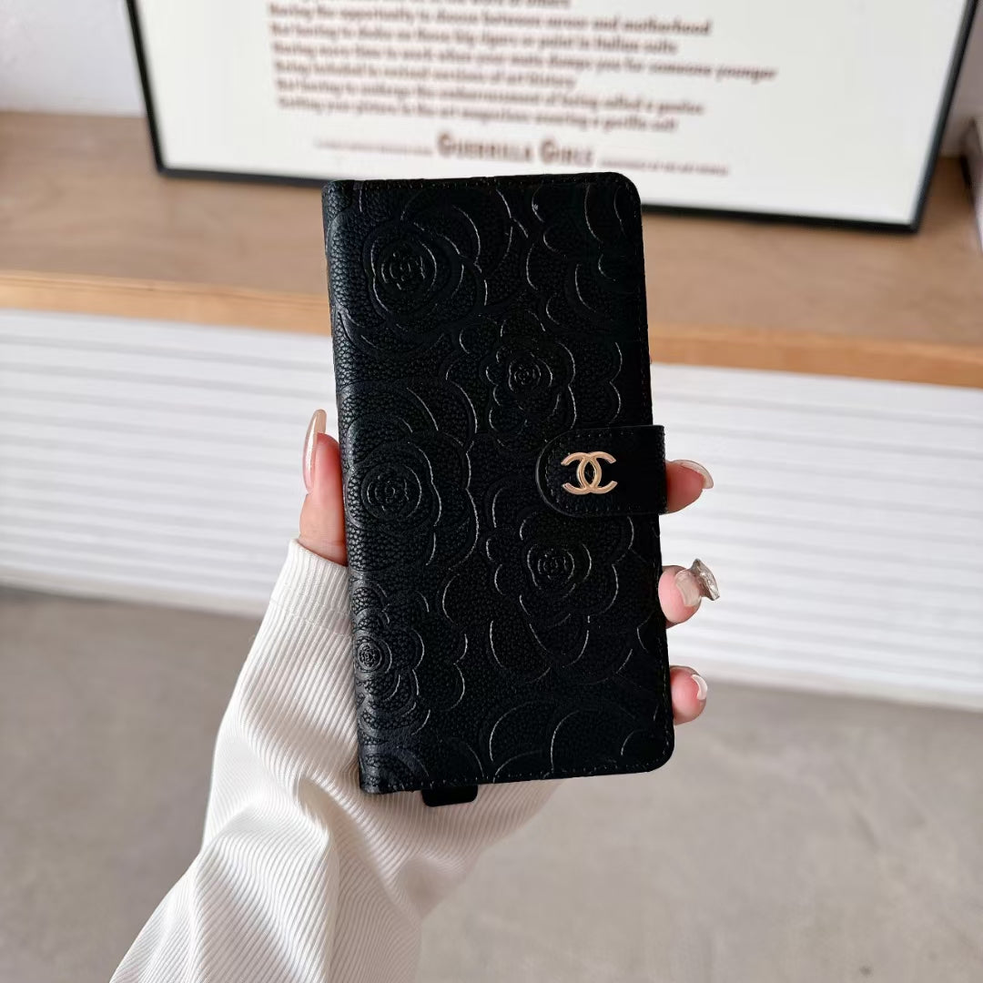Chanel iPhone Case Full Cover with Card Holder