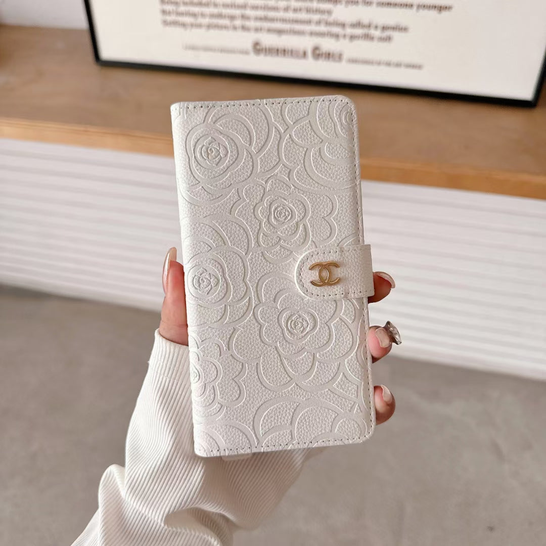 Chanel iPhone Case Full Cover with Card Holder