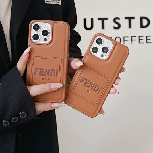 Fendi Brown iPhone Cases