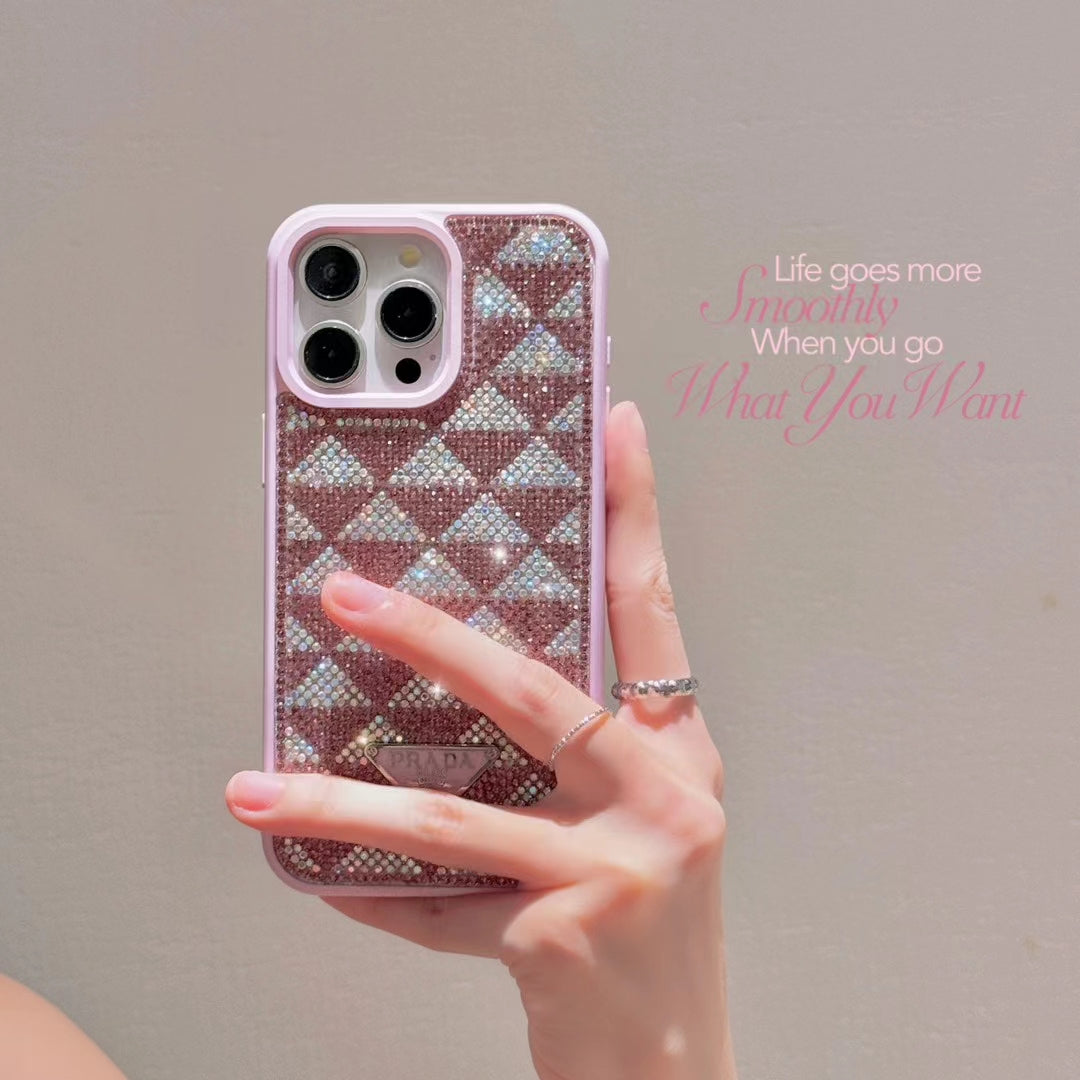 Glittery Prada iPhone Case