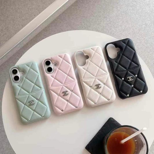 Quality Chanel iPhone Case with Card Holder