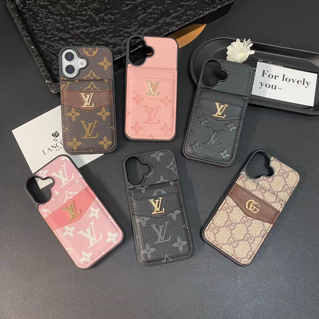 LV Phone Case with Card Holder