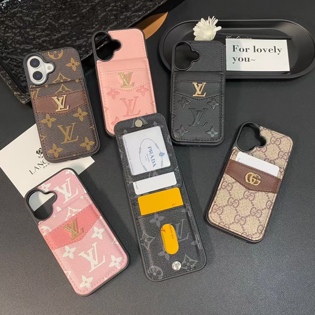 LV Phone Case with Card Holder