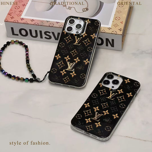 Durable Louis Vuitton iPhone Case with Handgrip