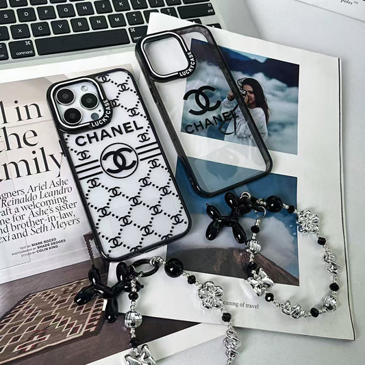 Chanel iPhone Case with Beaded Handgrip