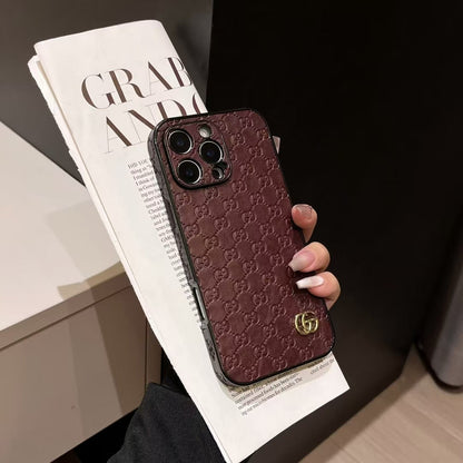 Durable Gucci iPhone Cases Solid Color