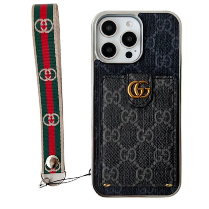 Fashionable Gucci with Wallet Card Holder iPhone Cases