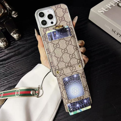 Fashionable Gucci with Wallet Card Holder iPhone Cases